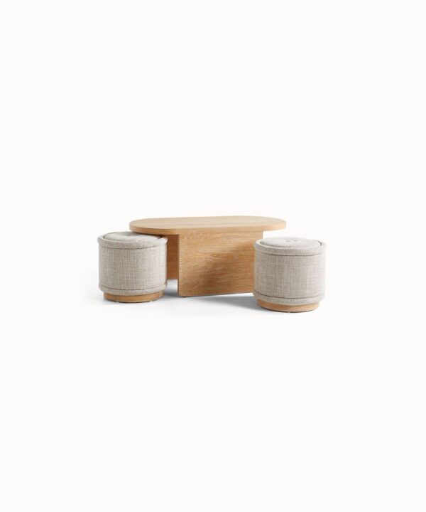 Oval Nesting Coffee Table - Image 2